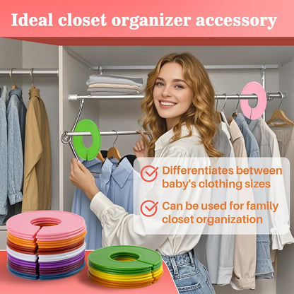 30 Baby Closet Dividers Durable - Home Closet Organizer & Storage