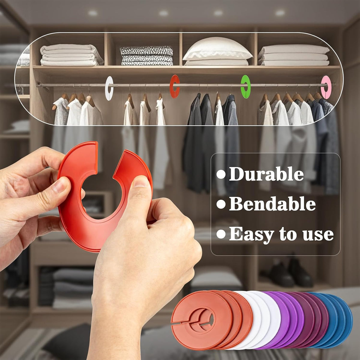 30 Baby Closet Dividers Durable - Home Closet Organizer & Storage