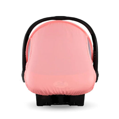 CozyBaby Combo Pack with Mesh Sun and Bug Cover and Lightweight Spring or Summer with Elasticized Edge, Pink Grapefruit
