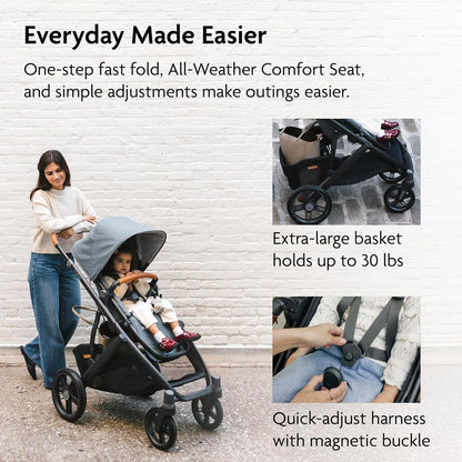 Vista V3 Convertible Single-to-Double Stroller - Owen