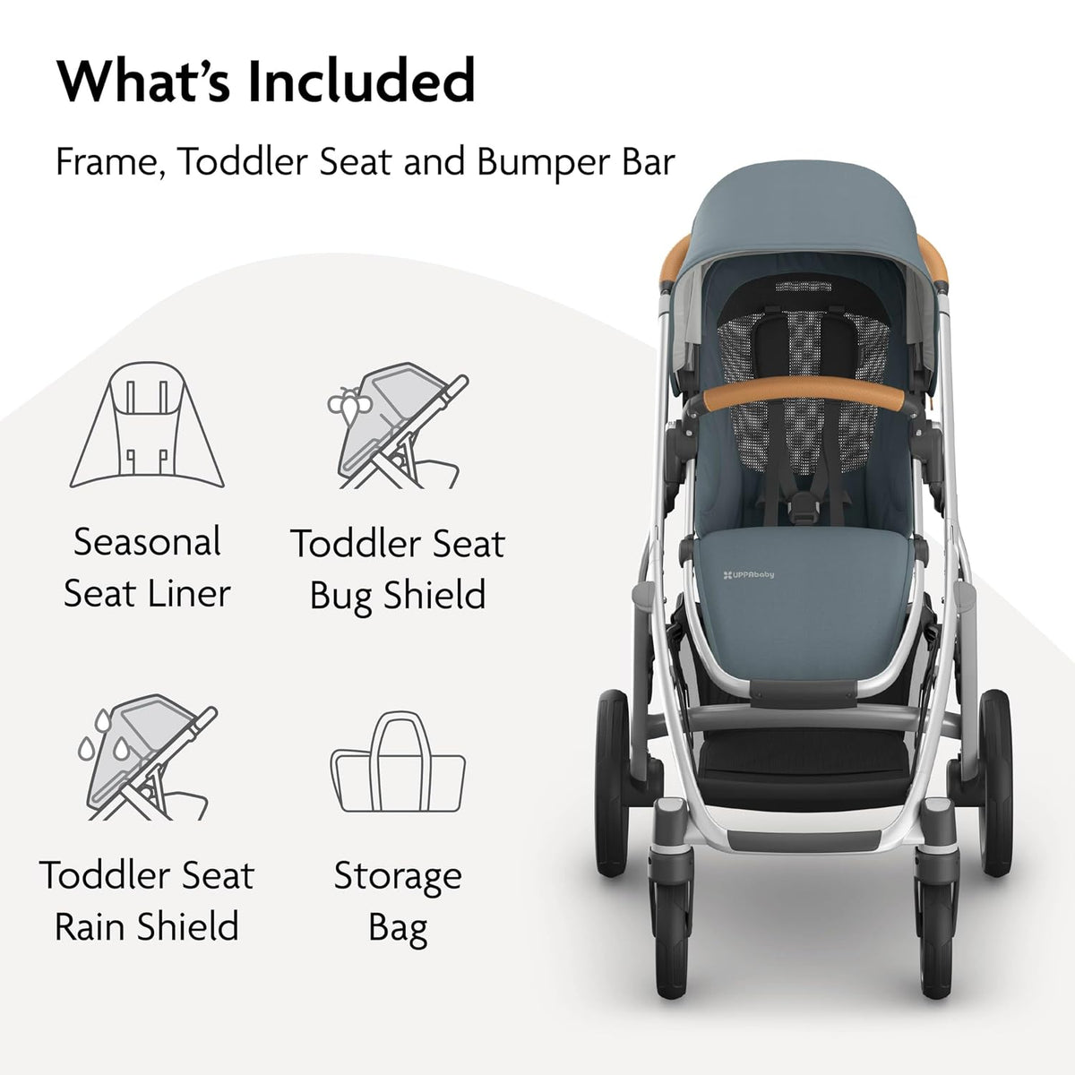 Vista V3 Convertible Single-to-Double Stroller - Owen