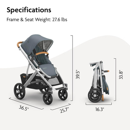 Vista V3 Convertible Single-to-Double Stroller - Owen