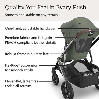 Vista V3 Convertible Single-to-Double Stroller - Owen