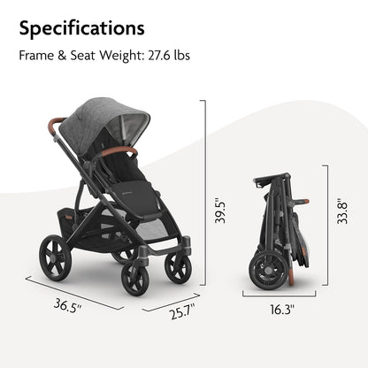 Vista V3 Convertible Single-to-Double Stroller - Owen