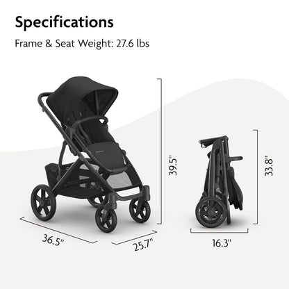 Vista V3 Convertible Single-to-Double Stroller - Owen