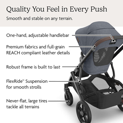 Vista V3 Convertible Single-to-Double Stroller - Owen
