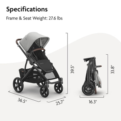 Vista V3 Convertible Single-to-Double Stroller - Owen