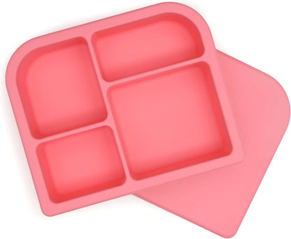 Snacktainer Silicone Bento Box - Leak-Proof Lunch Box for Kids and Adults (Sienna)