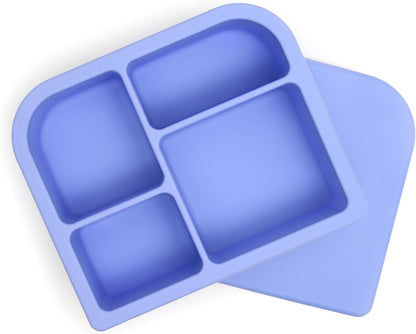 Snacktainer Silicone Bento Box - Leak-Proof Lunch Box for Kids and Adults (Sienna)