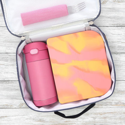 Snacktainer Silicone Bento Box - Leak-Proof Lunch Box for Kids and Adults (Sienna)