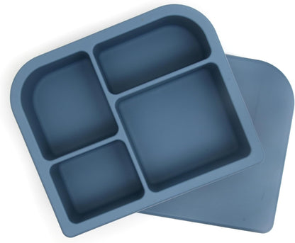 Snacktainer Silicone Bento Box - Leak-Proof Lunch Box for Kids and Adults (Sienna)