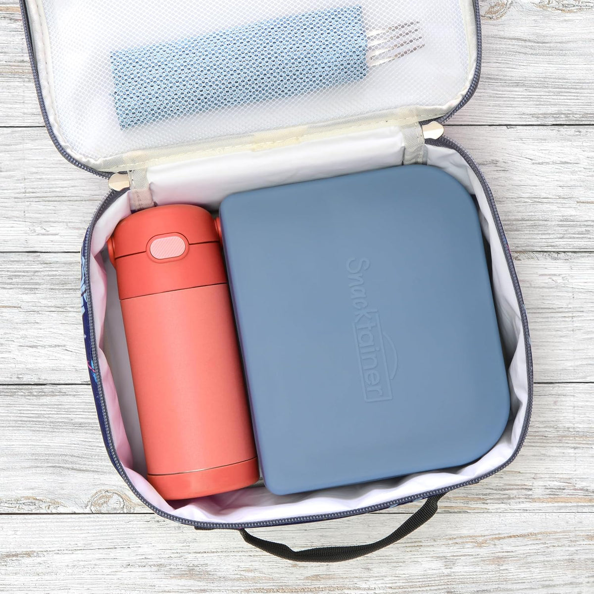 Snacktainer Silicone Bento Box - Leak-Proof Lunch Box for Kids and Adults (Sienna)