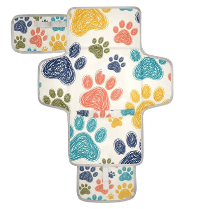 Oodle Paw Pattern Portable Diaper Changing Pad Nursery