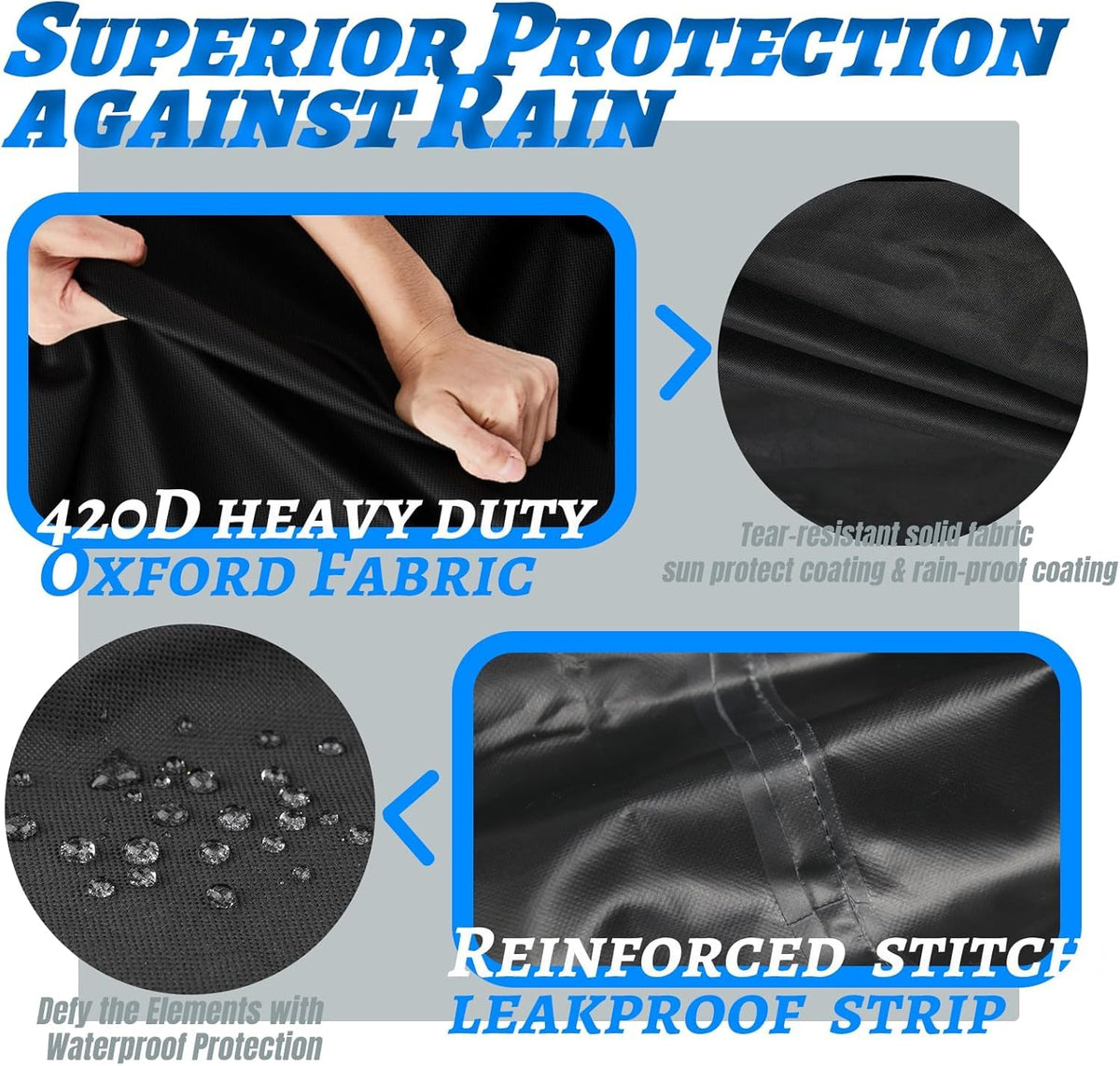 420D Waterproof Wagon Cover 29" Lx28 Wx43 H fit for Wonderfold W4