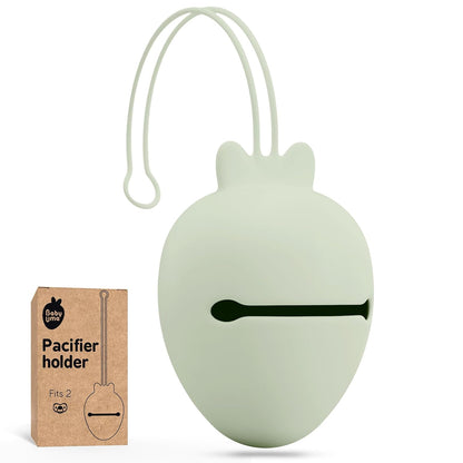 Silicone Pacifier Holder Case - BPA-Free, Dishwasher-Safe & Universal Pacifier Case for Diaper Bag, Fits 2 Pacis