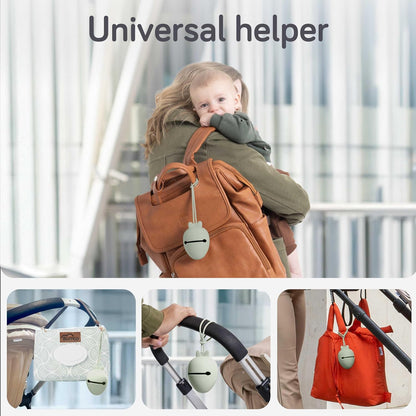 Silicone Pacifier Holder Case - BPA-Free, Dishwasher-Safe & Universal Pacifier Case for Diaper Bag, Fits 2 Pacis