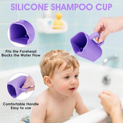 Portable Silicone Hair Wash Station for Kids Elderly， Neck Support