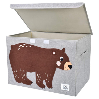 Large Toy Box Storage with Lid, Foldable Fabric Toy Chest Storage for Kids