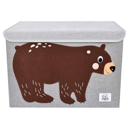 Large Toy Box Storage with Lid, Foldable Fabric Toy Chest Storage for Kids