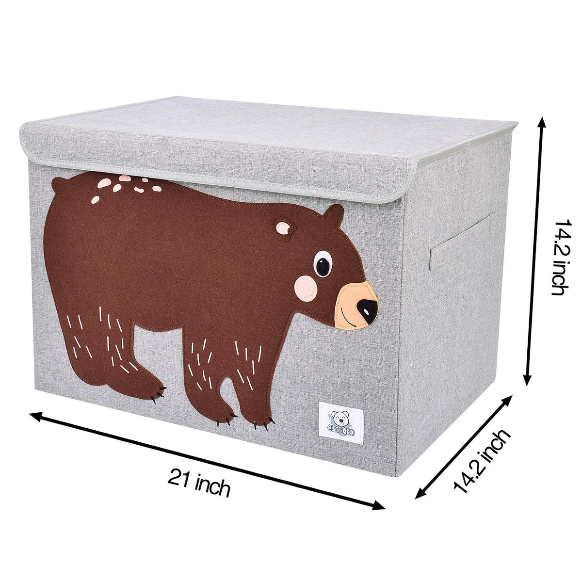 Large Toy Box Storage with Lid, Foldable Fabric Toy Chest Storage for Kids