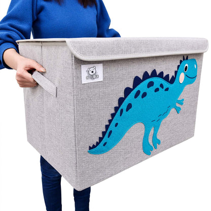 Large Toy Box Storage with Lid, Foldable Fabric Toy Chest Storage for Kids
