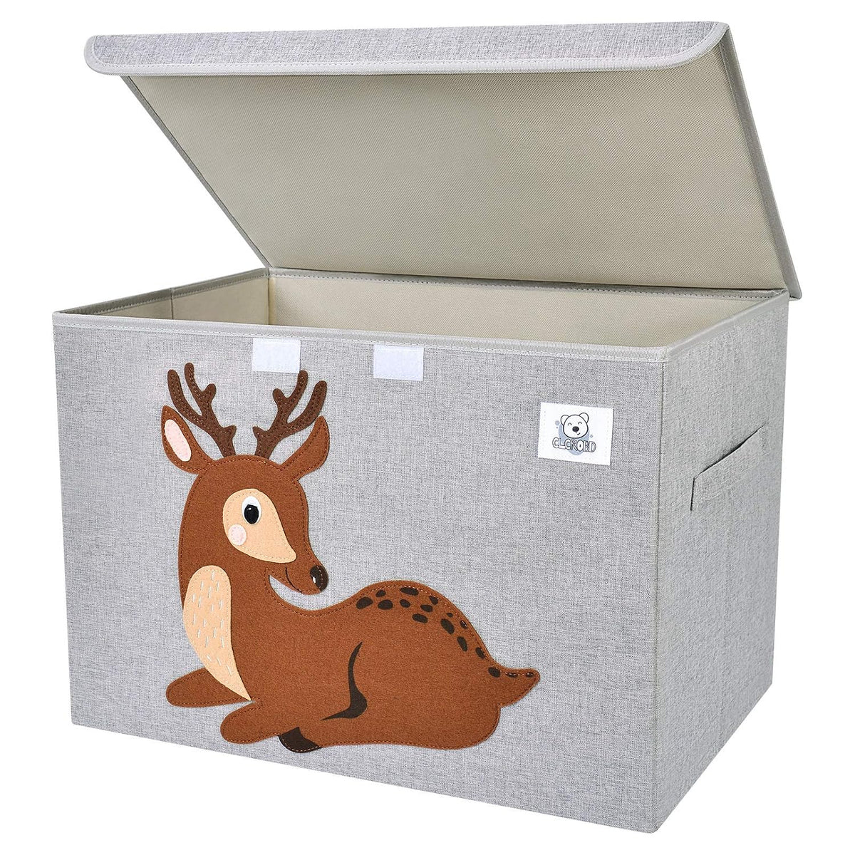 Large Toy Box Storage with Lid, Foldable Fabric Toy Chest Storage for Kids
