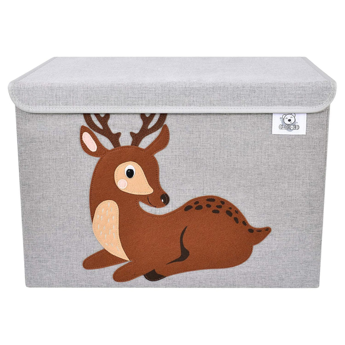 Large Toy Box Storage with Lid, Foldable Fabric Toy Chest Storage for Kids