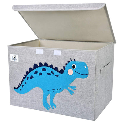Large Toy Box Storage with Lid, Foldable Fabric Toy Chest Storage for Kids