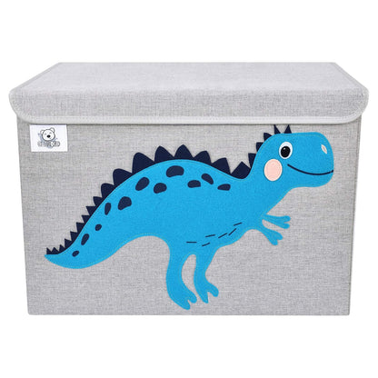 Large Toy Box Storage with Lid, Foldable Fabric Toy Chest Storage for Kids
