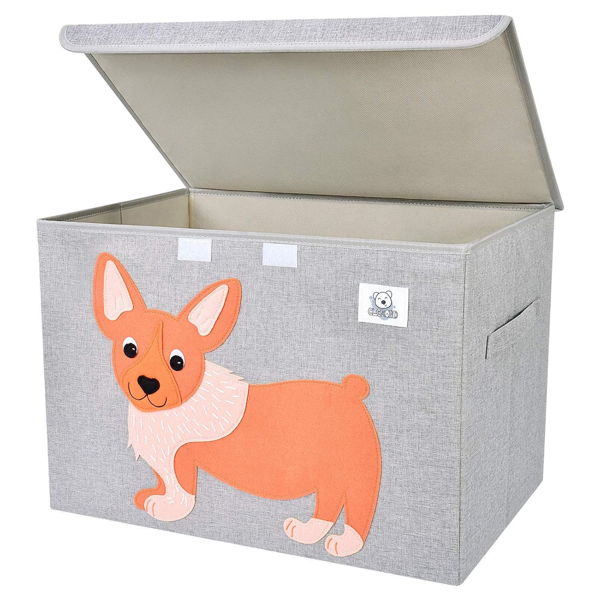 Large Toy Box Storage with Lid, Foldable Fabric Toy Chest Storage for Kids