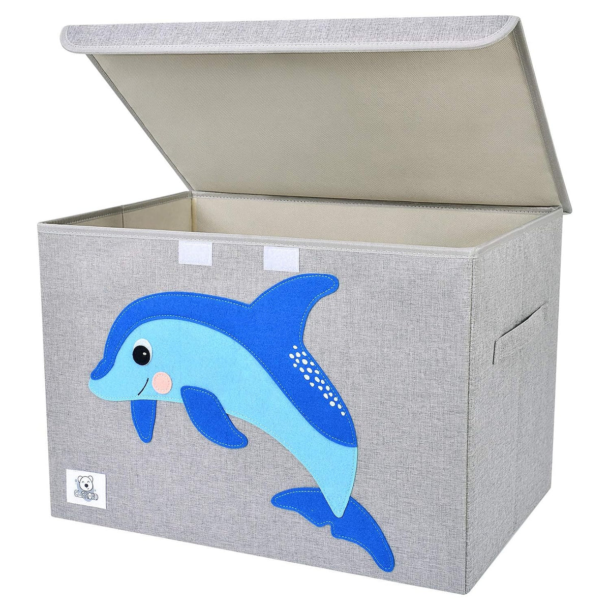 Large Toy Box Storage with Lid, Foldable Fabric Toy Chest Storage for Kids