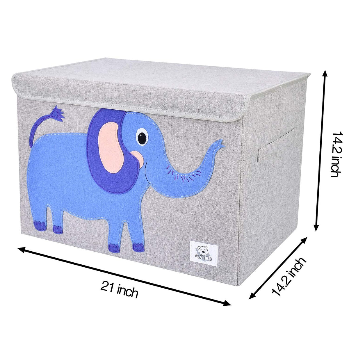 Large Toy Box Storage with Lid, Foldable Fabric Toy Chest Storage for Kids