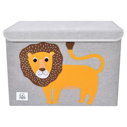 Large Toy Box Storage with Lid, Foldable Fabric Toy Chest Storage for Kids