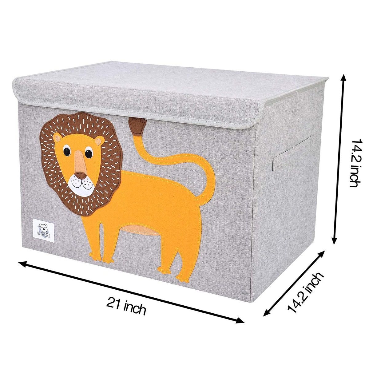 Large Toy Box Storage with Lid, Foldable Fabric Toy Chest Storage for Kids