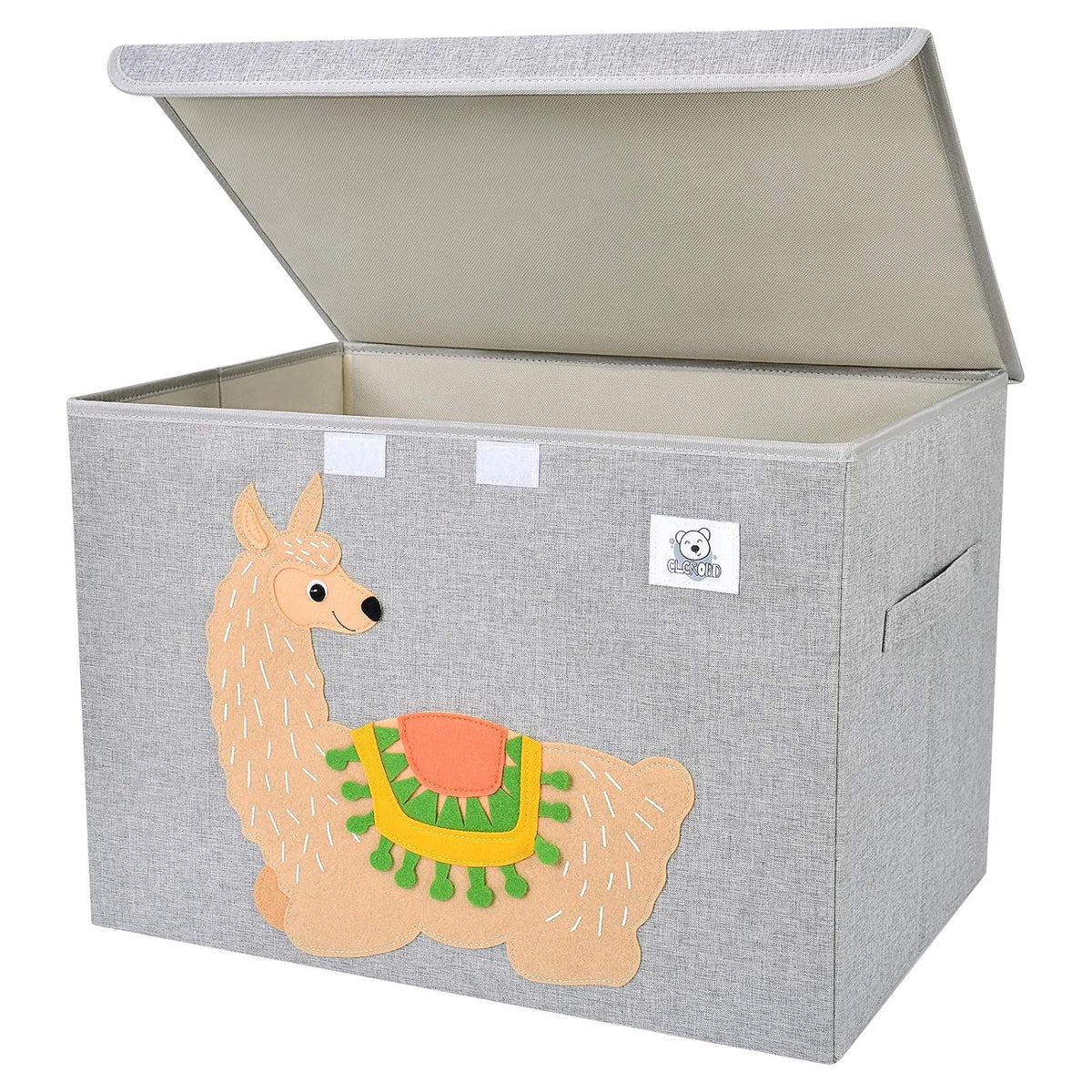 Large Toy Box Storage with Lid, Foldable Fabric Toy Chest Storage for Kids