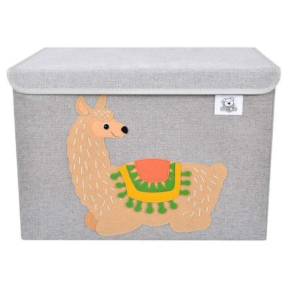 Large Toy Box Storage with Lid, Foldable Fabric Toy Chest Storage for Kids
