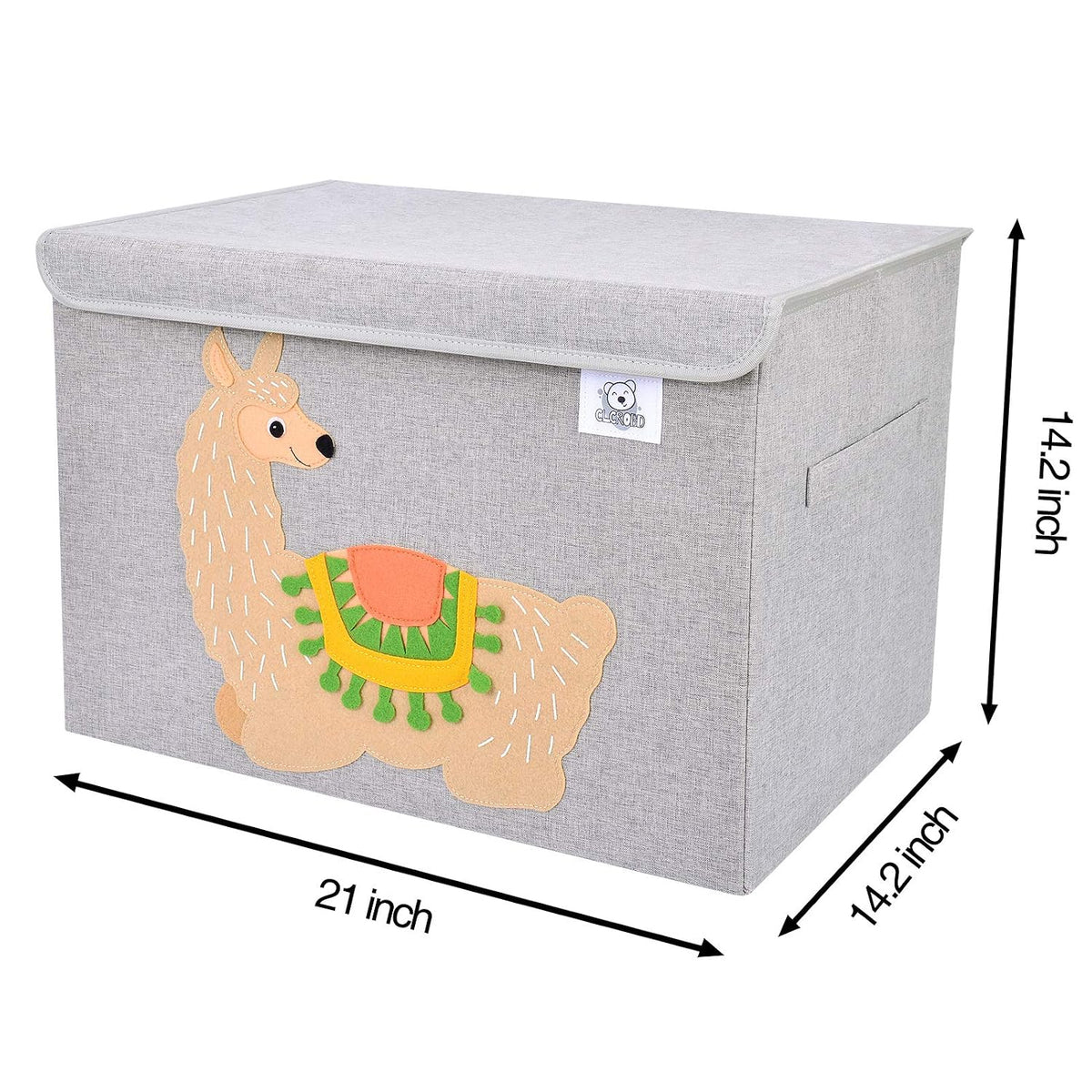 Large Toy Box Storage with Lid, Foldable Fabric Toy Chest Storage for Kids