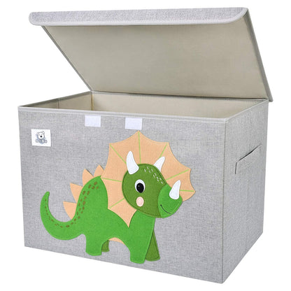 Large Toy Box Storage with Lid, Foldable Fabric Toy Chest Storage for Kids