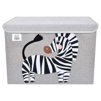 Large Toy Box Storage with Lid, Foldable Fabric Toy Chest Storage for Kids