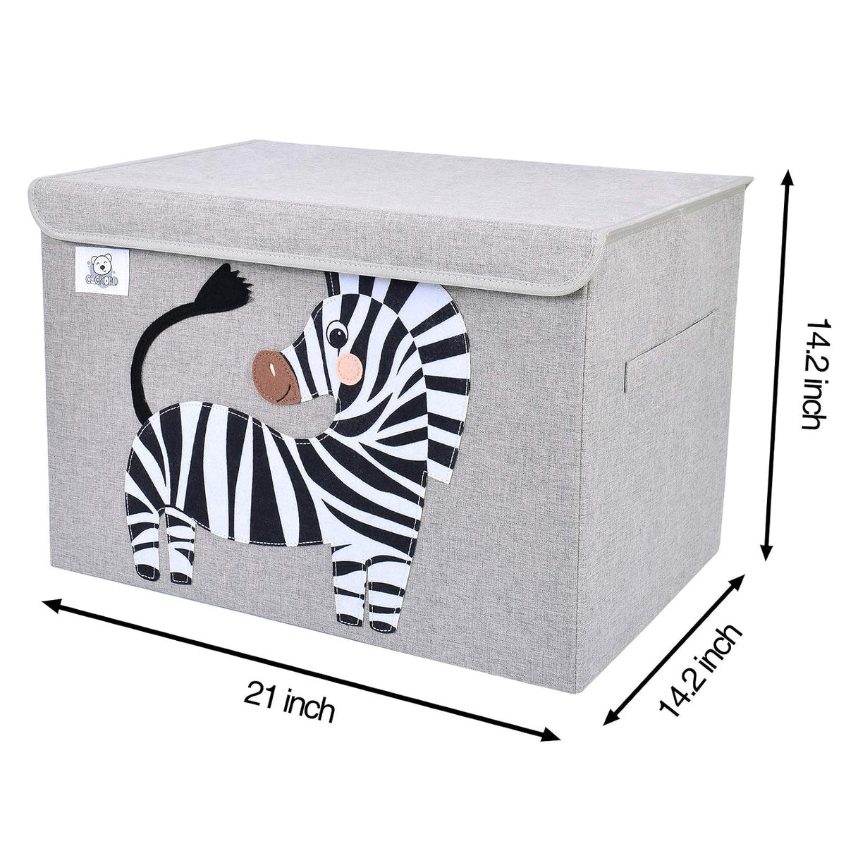 Large Toy Box Storage with Lid, Foldable Fabric Toy Chest Storage for Kids