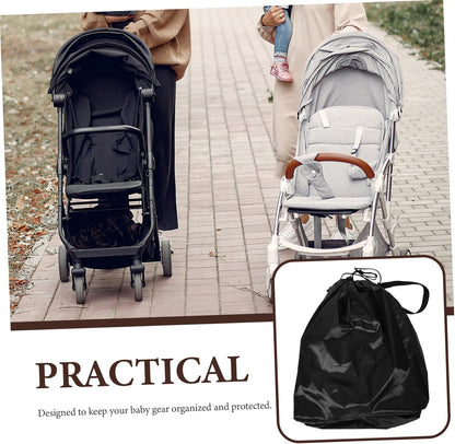 Large Folding Stroller Travel Bag with Shoulder Strap Dustproof Cover for Airplane Gate Check and Storage Spacious Organizer for Stroller Accessories