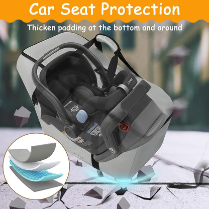 SCTEL Car Seat Travel Bag, Padded Infant Gate Check Bag for Air Travel