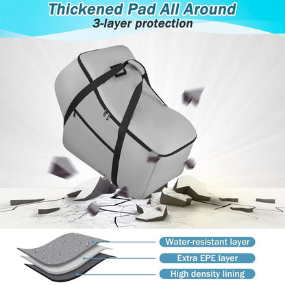 SCTEL Car Seat Travel Bag, Padded Infant Gate Check Bag for Air Travel