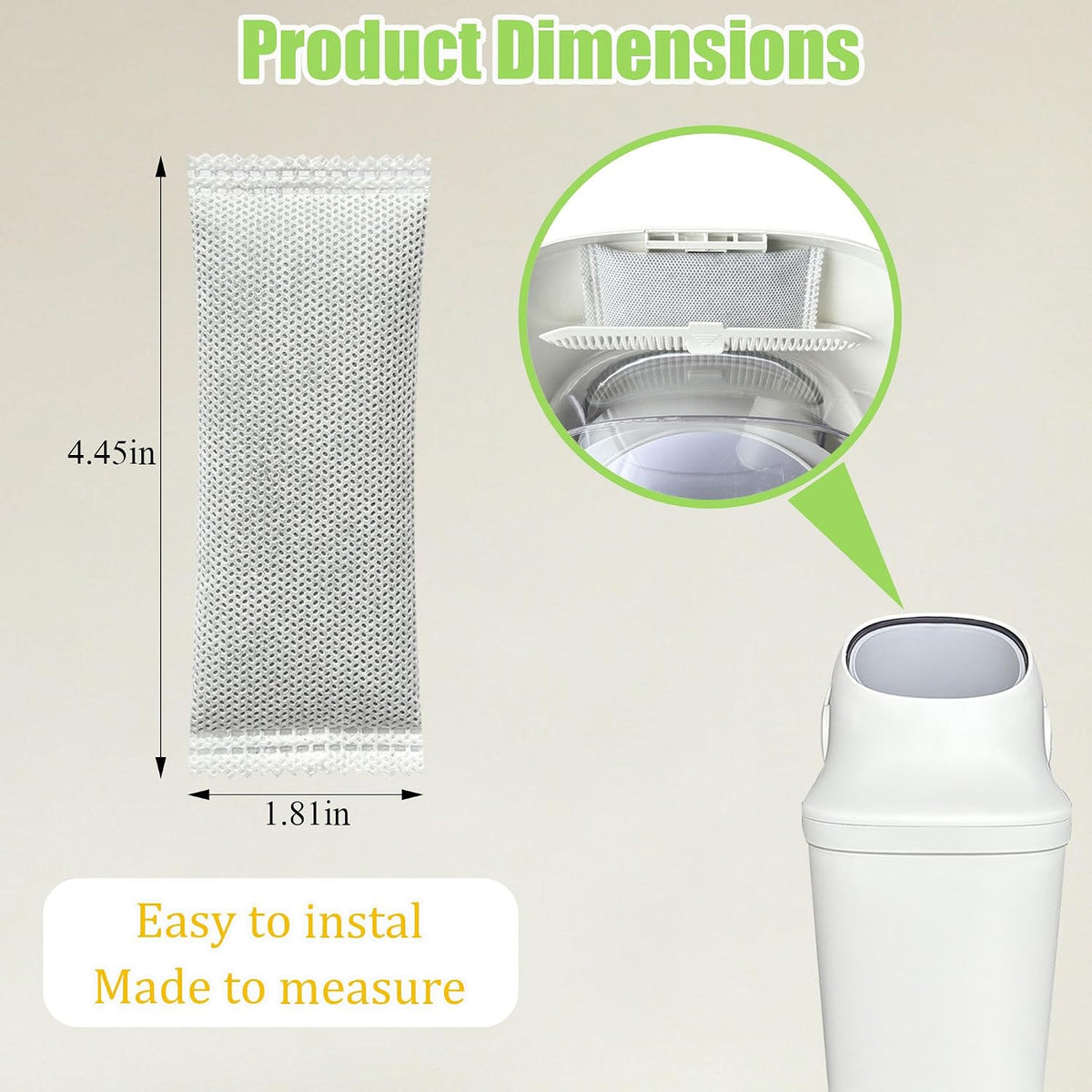 8 Pack Deodorizer Refills Compatible with Momcozy Diaper Pail