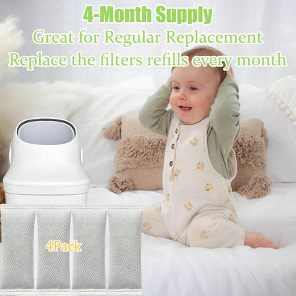 8 Pack Deodorizer Refills Compatible with Momcozy Diaper Pail