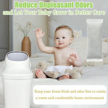 8 Pack Deodorizer Refills Compatible with Momcozy Diaper Pail