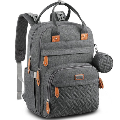 Extra Large Diaper Bag Backpack, Expandable Baby Bag with Up to 50% More Capacity - Travel Essentials Baby Bag Tote with Changing Pad, Stroller Straps & Pacifier Case - Unisex, Black