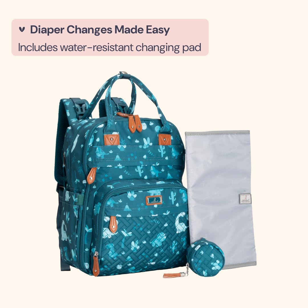 Extra Large Diaper Bag Backpack, Expandable Baby Bag with Up to 50% More Capacity - Travel Essentials Baby Bag Tote with Changing Pad, Stroller Straps & Pacifier Case - Unisex, Black