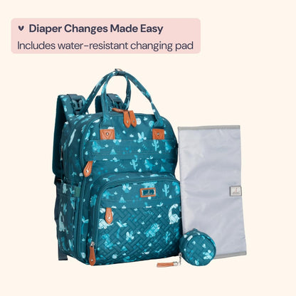 Extra Large Diaper Bag Backpack, Expandable Baby Bag with Up to 50% More Capacity - Travel Essentials Baby Bag Tote with Changing Pad, Stroller Straps & Pacifier Case - Unisex, Black