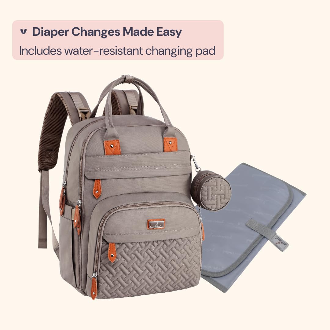 Extra Large Diaper Bag Backpack, Expandable Baby Bag with Up to 50% More Capacity - Travel Essentials Baby Bag Tote with Changing Pad, Stroller Straps & Pacifier Case - Unisex, Black